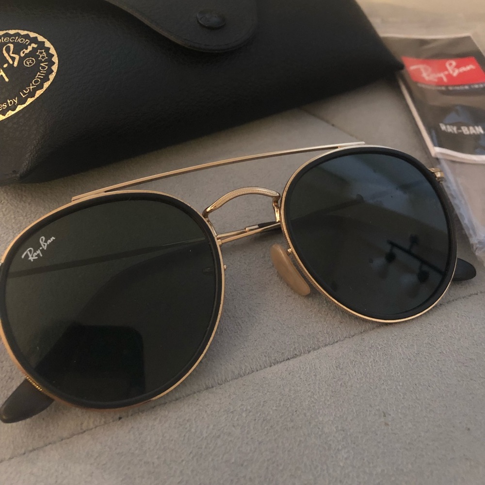 Round double ridge Ray-Ban - Green Classic G-15